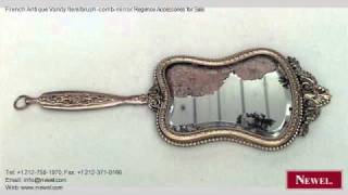 French Antique Vanity Item/brush-comb-mirror Regence Accesso