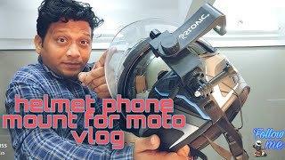 Helmet phone mount and mic assembly installation l जुगाड आला कामाला 🔩⚙️ #prasadpanchal