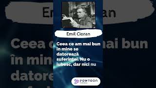 Emil Cioran suferinta #shorts