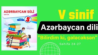 5-ci sinif Azərbaycan dili səh. 24,25,26,27