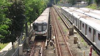 TTC Bombardier Toronto Rocket "T35A08" passing under the Belt Line Bridge