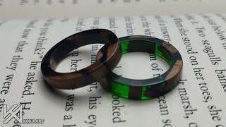 How to Make a Ring from Wood and Epoxy #ringwood #epoxywood