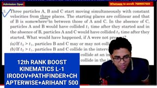 12th PASS Rank boost KINEMATICS IRODOV+PATHFINDER+CHAPTERWISE+ARIHANT 500 RKH SIR