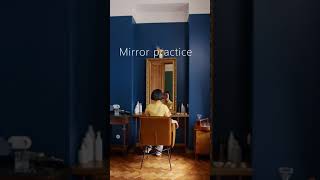 Even CELEBRITIES do this to improve their English- 3 reasons why "MIRROR PRACTICE" works!