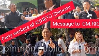 CM.Rio betrayed NDPP party workers MLA. AZHETO zhimomi Dimapur-3