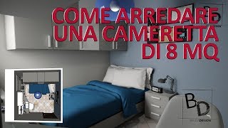 Come Arredare una CAMERETTA DI 8 MQ | Belula Design