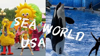 #SeaWorld USA | Dolphin,Penguin and Sesame Street |