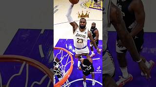 LeBron James Poster Dunk on PG13 was WILD 🔥🤴🏾 #nbahighlights #lebronjames