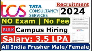 TCS Recruitment 2024| TCS hiring Freshers | Latest Hiring | TCS JOBS | OFF Campus Placements