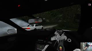 Assetto Corsa - Nissan Laurel & R34 Tandem Drifting On The Touge!