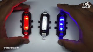 Lampu Sepeda Bisa Dicas 5 LED 4 Mode Nyala