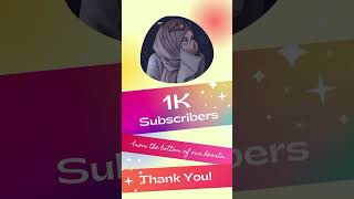 Yahoo 1k subscribers complete 🥳😍 Thanks so much YouTube family who support me😍❤️ #youtube #short