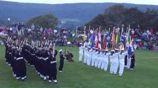 Sunset ceremony at Fort Anne with HMCS Acadia cadets 2013