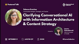 Clarifying Conversational AI with Information Architecture & Content Strategy