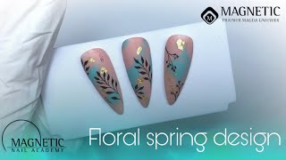 Easy Floral nail design