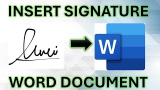 How To Insert Signature In microsoft Word