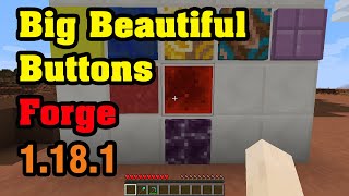 Big Beautiful Buttons Fabric Mod 1.18.1  & Tutorial Downloading And Installing For Minecraft