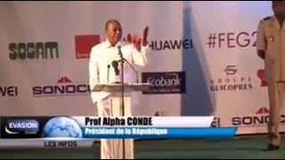 Le President Alpha Conde qui etait l'homme? Admirez cette video.