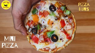 Pizza in 10 mins |Mini Pizza | Pizza Bun | No Oven Pizza | Easy Snack Recipe | Kids quick Snack