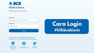 Cara Login Ke Klik BCA Bisnis #klikbca