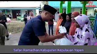 Komunitas mari berbagi Pemda Kabupaten Kepulauan Yapen melaksanakan kegiatan Safari Ramadhan