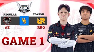 ALTER EGO vs RRQ | GAME 1 | REGULAR SEASON WEEK 5 DAY 2 | MPL ID S12