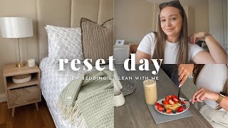 Reset day | new bedding & clean with me