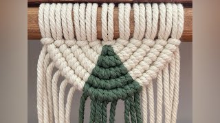 How To Make Macrame Semi Circle Pattern/ Easy Tutorial For Beginners