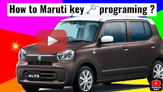 Maruti Suzuki Alto -#alto 800-#alto K10 key programing trick