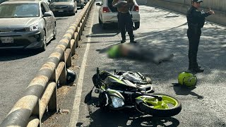 Biker Fallece Al Chocar Contra Muro En Polanco. Qepd. JB