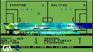 Commodore C64 PREMIER LEAGUE  1986 Retro Gameplay Teaser Arcade Style Retro Gaming Vintage Gameplay