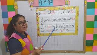 Producción de textos con las letras Güe Güi.