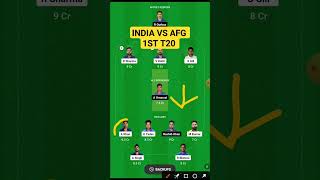 india vs afghanistan dream11,india vs afg 1st t20 dream11 team prediction,ind vs afg 1st t20 dream11