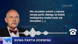 Nowa partia Janusza Korwina-Mikkego