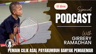 Maota Jo Girbert Ramadhan Petenis Cilik Asal Payakumbuh Banyak Penggemar