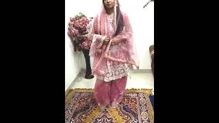 MEESHO pink sharara set, ring and kundan earing try on shorts #shorts #youtubeshorts #meesho