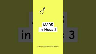 Mars im Horoskop #astrodings #astrologie #mars