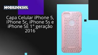 Capa Celular iPhone 5, iPhone 5c, iPhone 5s e iPhone SE 1 geração 2016 ROSA CLARO