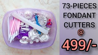 73- Pieces Fondant Cutters Set | Fondant tools at Affordable Price | Part-1