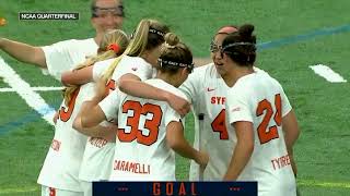 Syracuse vs Yale | 2024 NCAA Women's Lacrosse Tournament | Quarterfinal Highlights