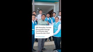 IGP Pomalaa Terima Renewable Energy Certificates dan PowerOn dari PLN #PTVIPomalaa #PTValeIndonesia