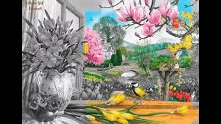 #YOUTUBESHORT #shortvidoe painting steps || beautiful view of a painting