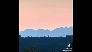 Olympic Mountains Sunset Sept 2024