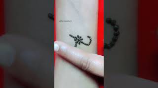 Amazing H tattoo mehndi।। H reverse Mehndi tattoo।। amazing Mehndi tattoo for beginners