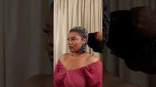 Simple Back Bun Headwrap Style on Short Hair using WRAP BASE #headwraptutorial #headwrapstyles