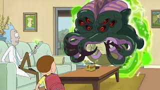 Rick Scares Cthulhu Away | Rick and Morty Season 6 Episode 6