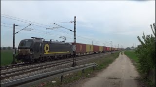 Trainspotting mit Sommerfeeling am 13. April 2024 bei Bäumenheim - AL # 225/004/024