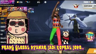 PRANK GLOBAL NYAMAR JADI KOPRAL JONO AUTO REFLEKS REFLEKS AUTO NAMBAH DAMAGE GARENA FREE FIRE