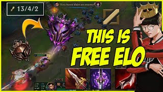 FAKER'S XIN ZHAO MID IS LEGIT FREE LP!!HOW TO ONESHOT ANYBODY NO BRAIN REQUIRED ABSOLUTE RIDICULUS!!