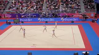 Rhythmic gymnastics, Sofia world cup, April 2023, team Bulgaria